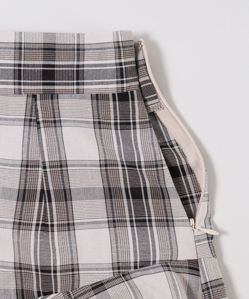 切り替えフレアスカートパンツ