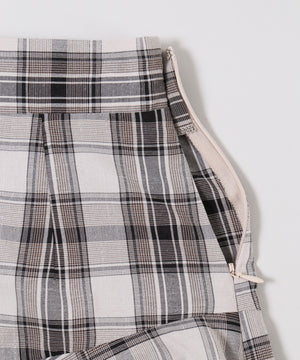 切り替えフレアスカートパンツ