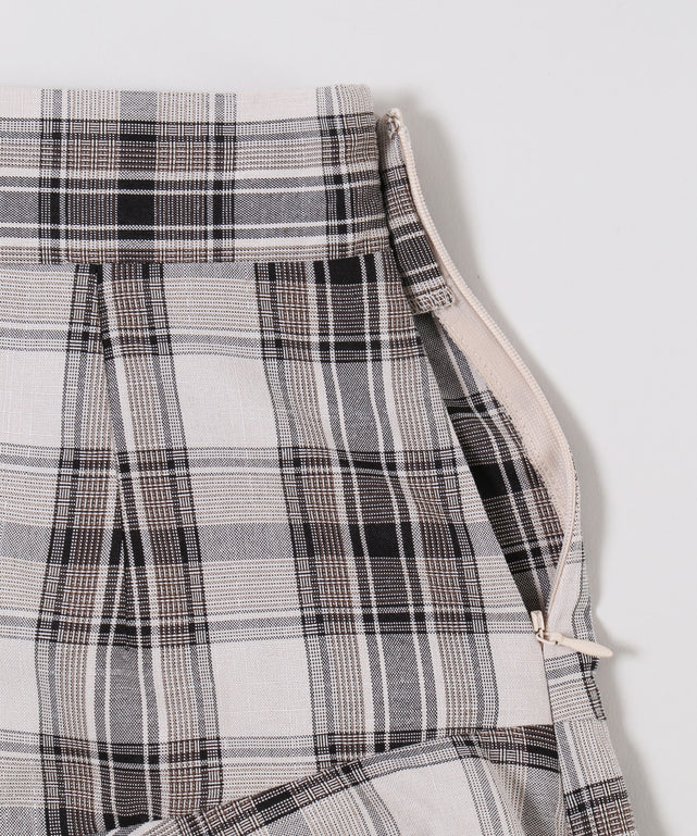 切り替えフレアスカートパンツ