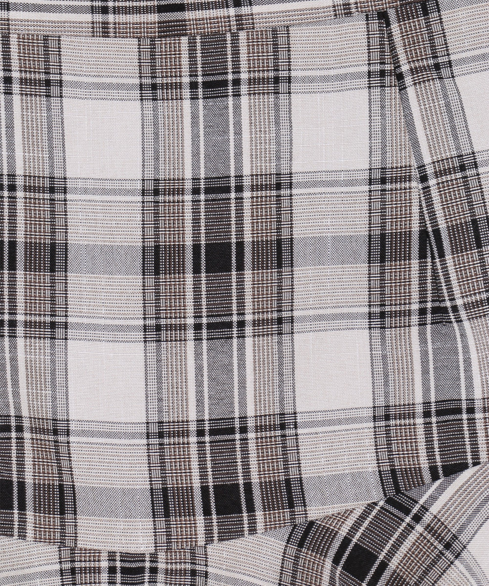 切り替えフレアスカートパンツ