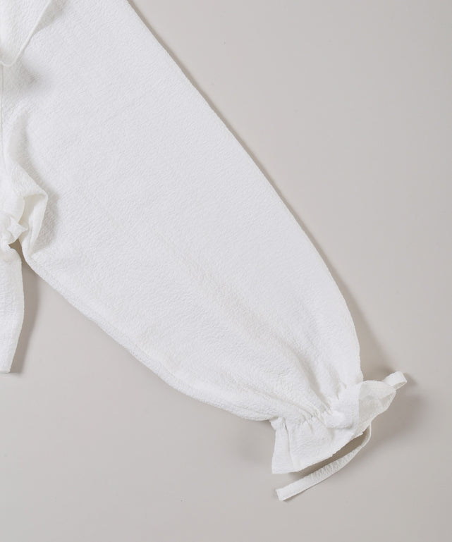 クロスフリルブラウス