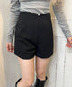 タックデザインショートパンツ/ブラック モデル：160㎝ F着用