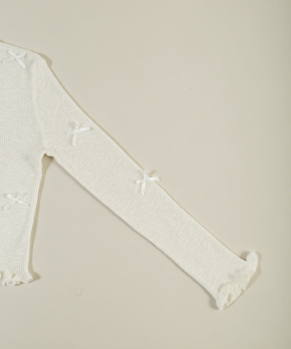 シアーリボンカーディガン