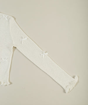 シアーリボンカーディガン