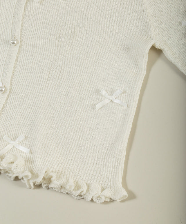 シアーリボンカーディガン