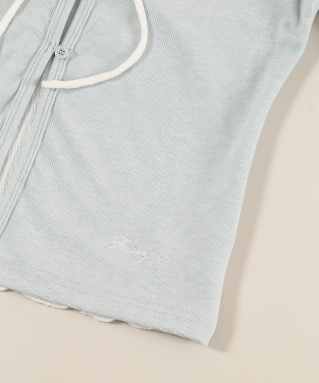 フリルレイヤードトップス