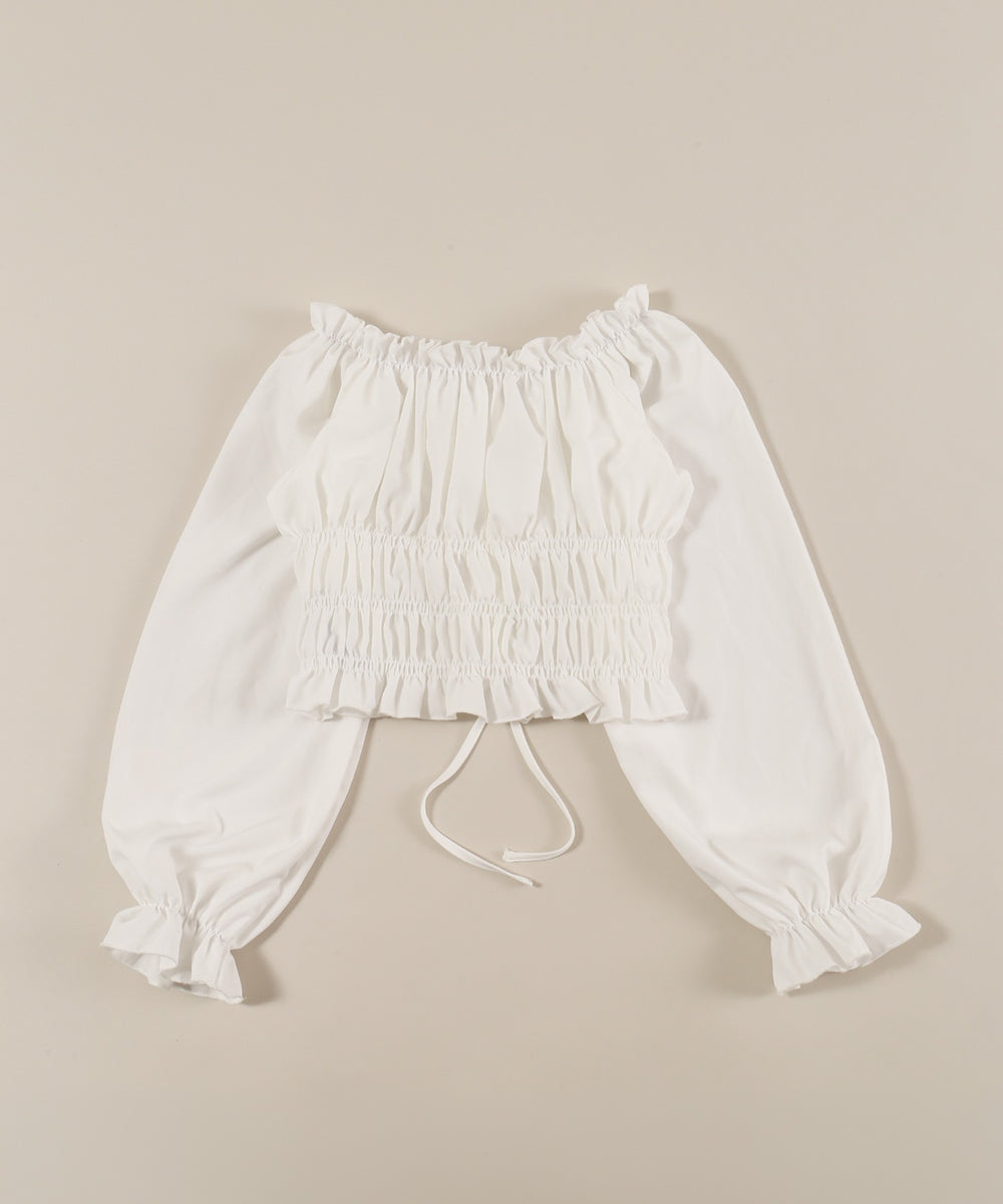 2WAYドロストデザインブラウス