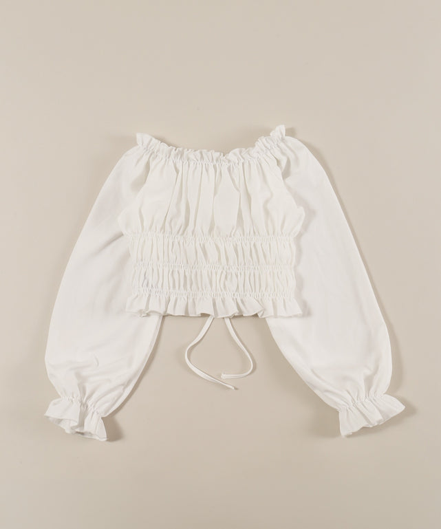 2WAYドロストデザインブラウス