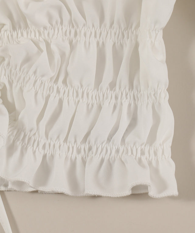 2WAYドロストデザインブラウス