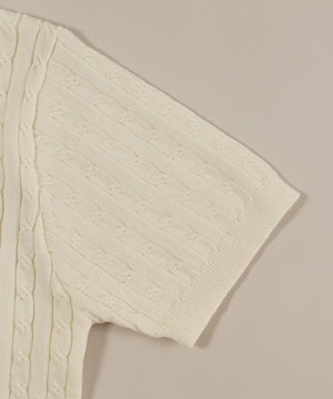 シャツドッキング半袖ニット