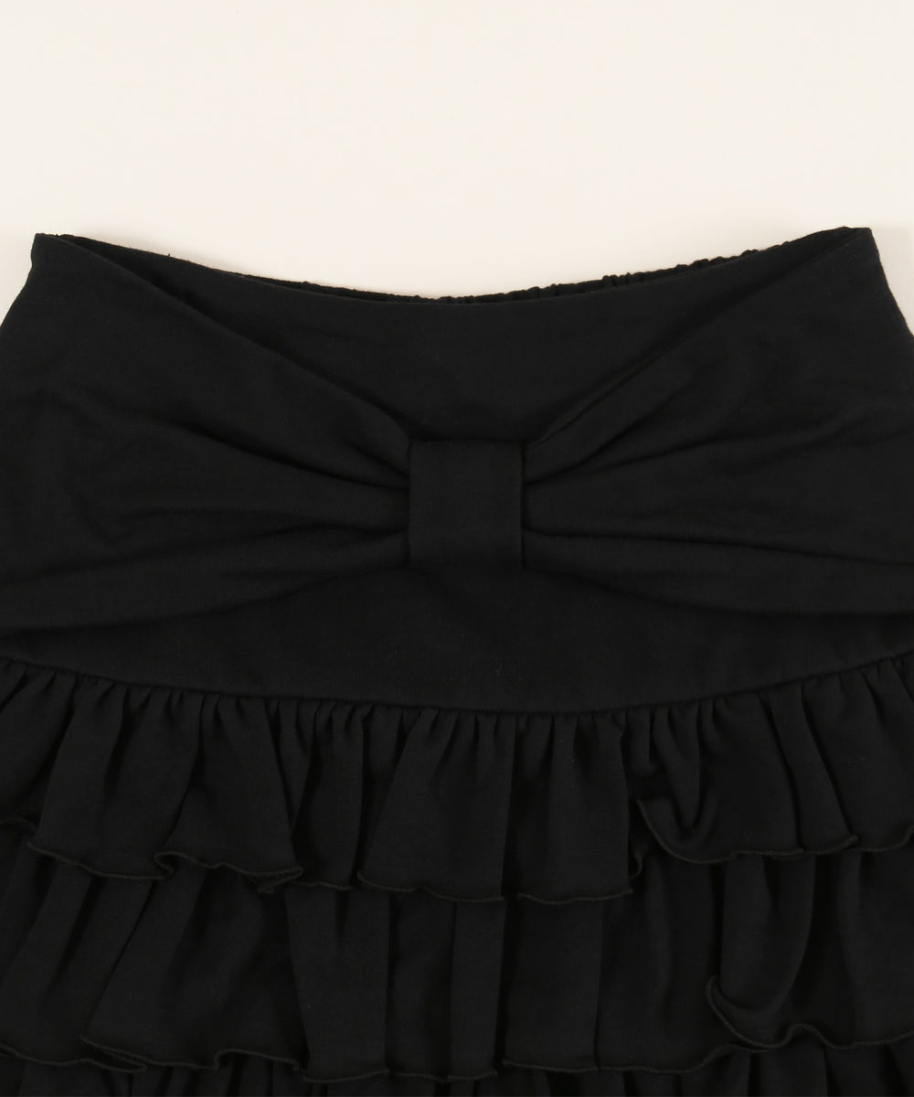 リボンベルトスウェットスカート