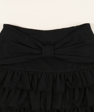 リボンベルトスウェットスカート