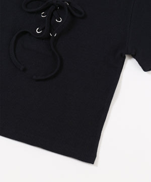 フロントレースアップトップス