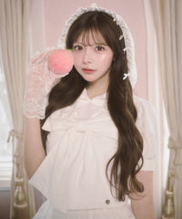 ビッグリボン半袖パーカー