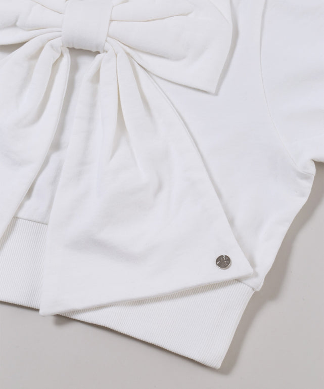 ビッグリボン半袖パーカー