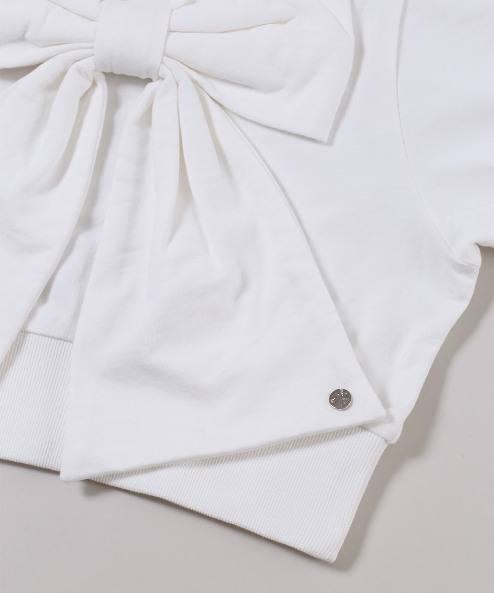 ビッグリボン半袖パーカー