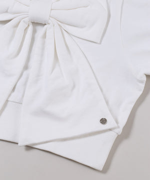 ビッグリボン半袖パーカー