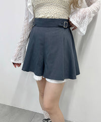 レースレイヤードショートパンツ