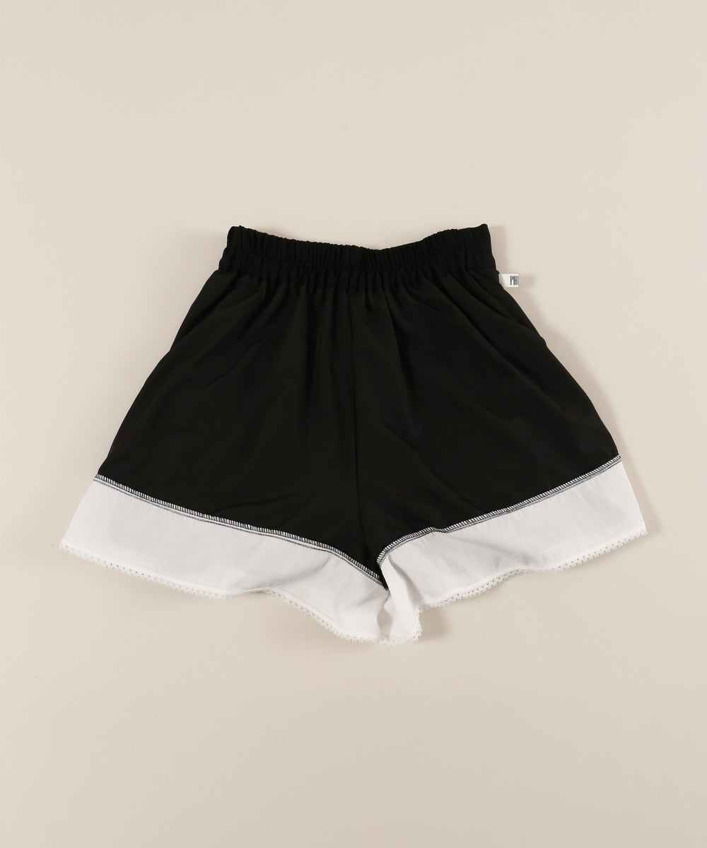 レースレイヤードショートパンツ