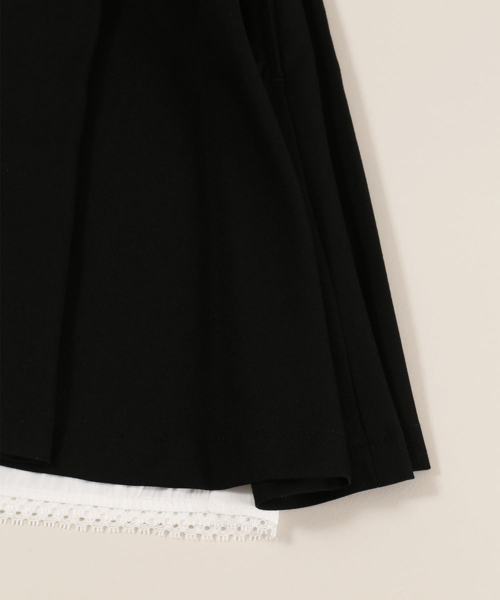 レースレイヤードショートパンツ