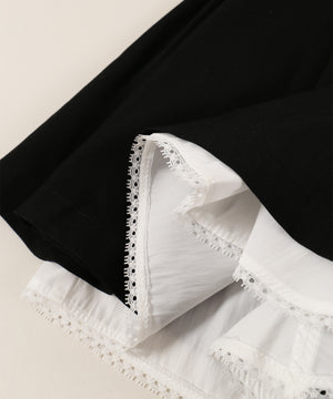 レースレイヤードショートパンツ