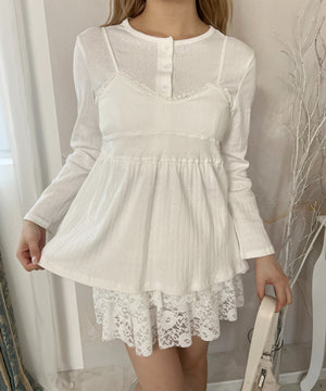 ホワイト モデル：160㎝ F着用