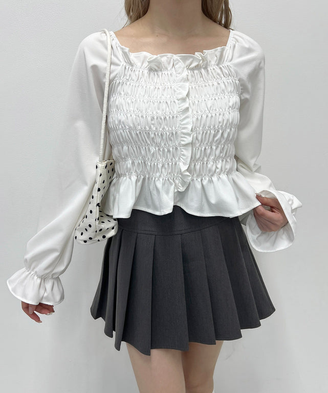 フリルシャーリングブラウス – WEGO ONLINE STORE