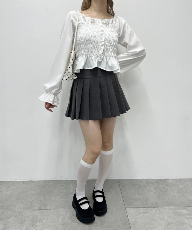 フリルシャーリングブラウス – WEGO ONLINE STORE