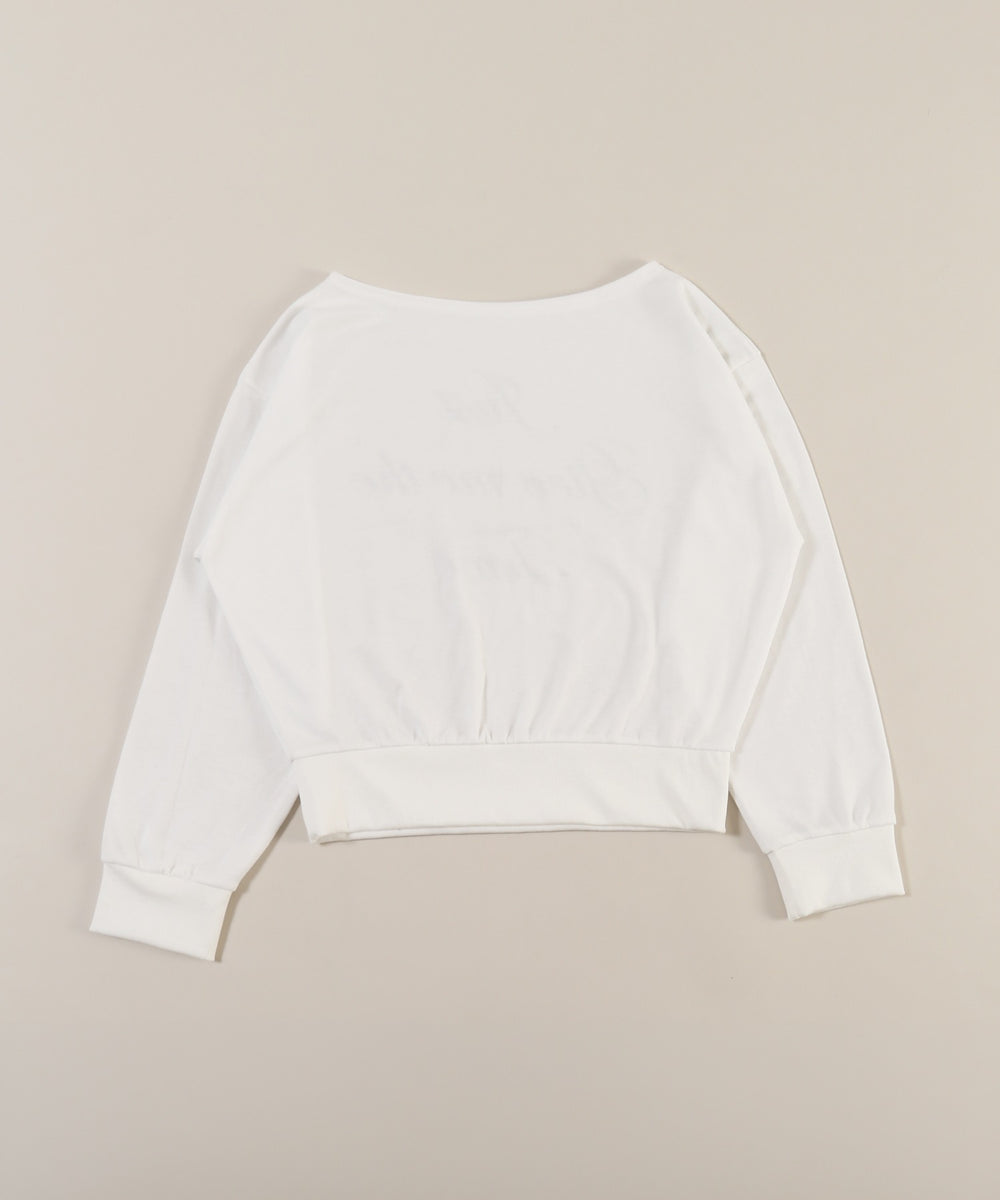 ワンショルメッセージトップス