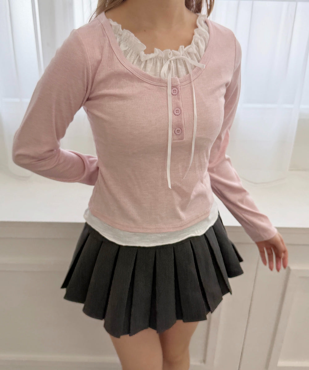 ピンク モデル：160㎝ F着用