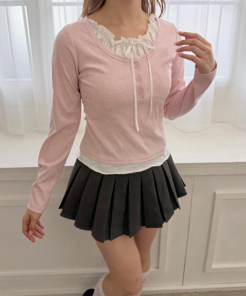 ピンク モデル：160㎝ F着用