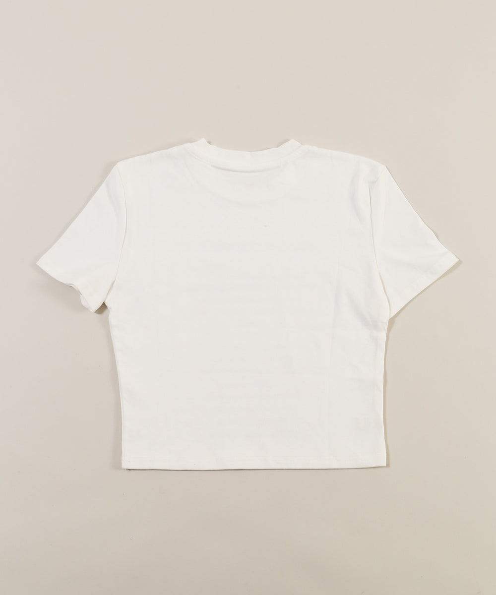 レースデザインチビTシャツ