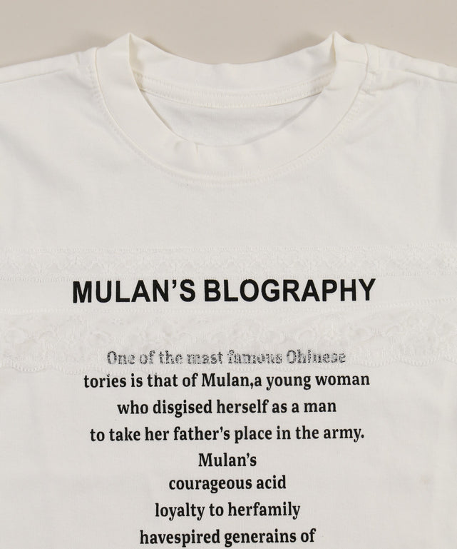 レースデザインチビTシャツ