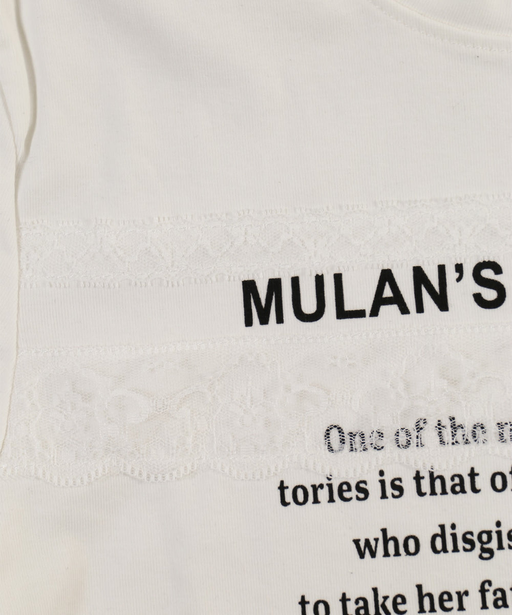 レースデザインチビTシャツ