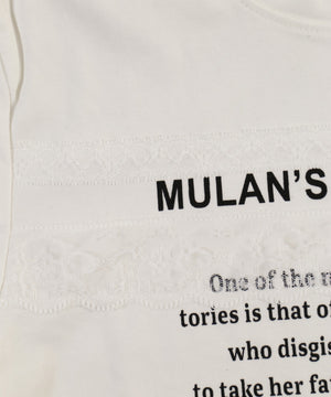 レースデザインチビTシャツ