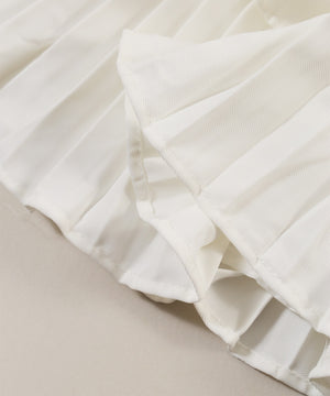 2段プリーツミニスカート