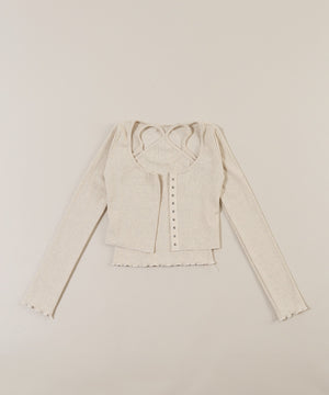 キャミセットコンパクトカーディガン