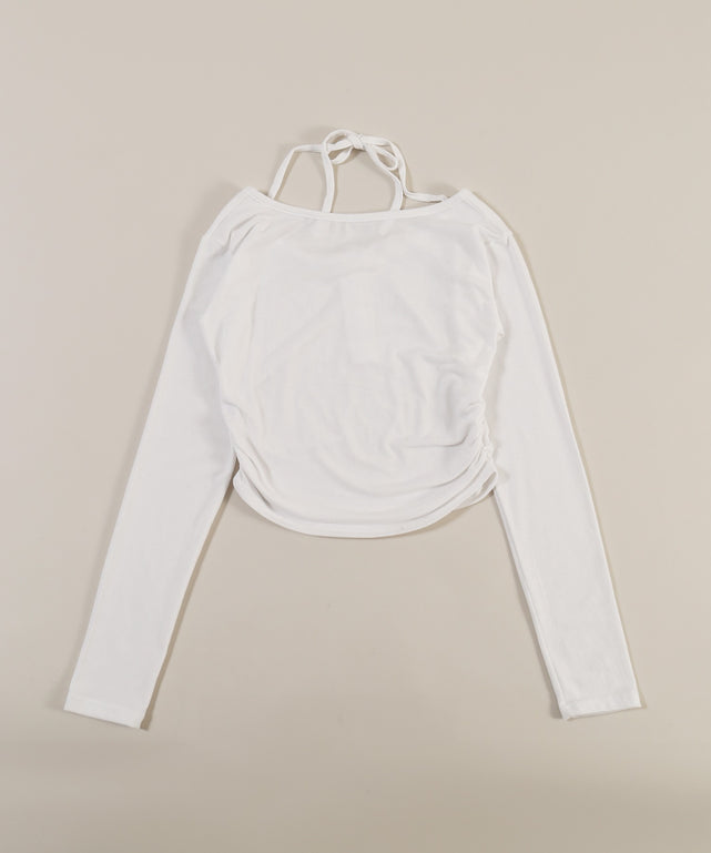 ヘンリーネックチョーカートップス