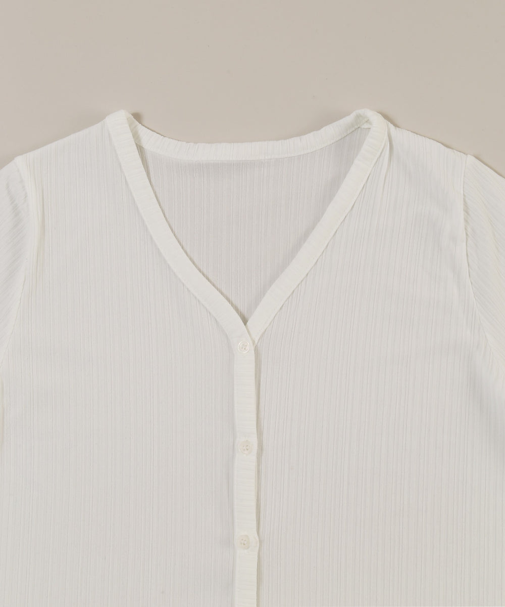 シンプルショートカーディガン