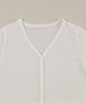 シンプルショートカーディガン