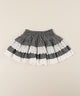 レースサンドチェックミニスカート