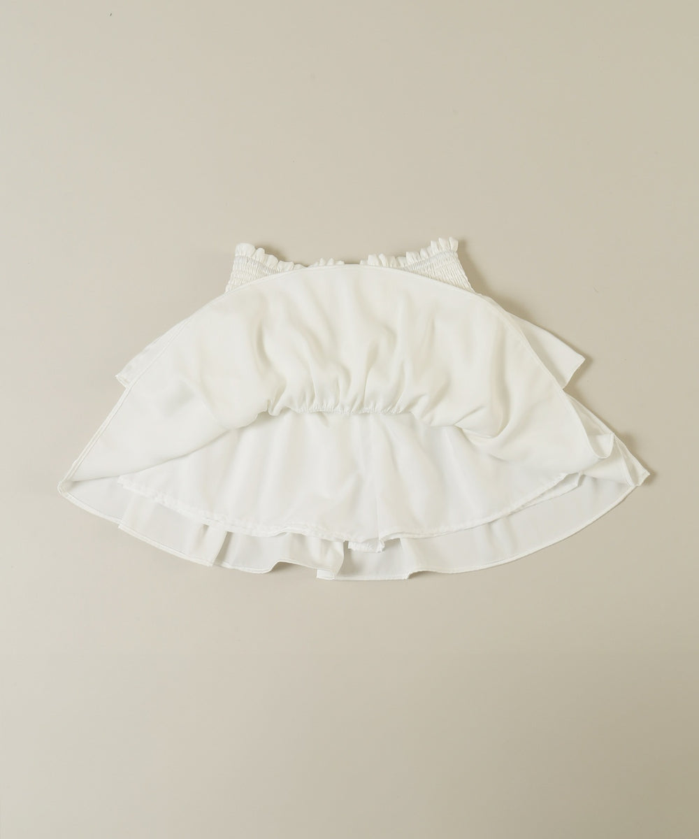 ウエストシャーリングティアードミニスカート