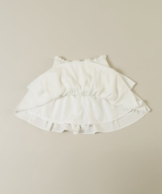 ウエストシャーリングティアードミニスカート