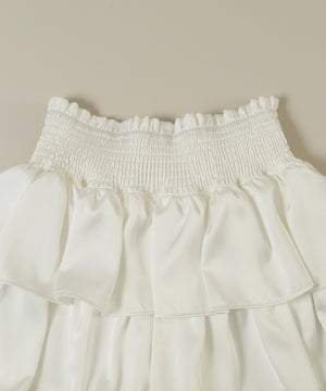 ウエストシャーリングティアードミニスカート