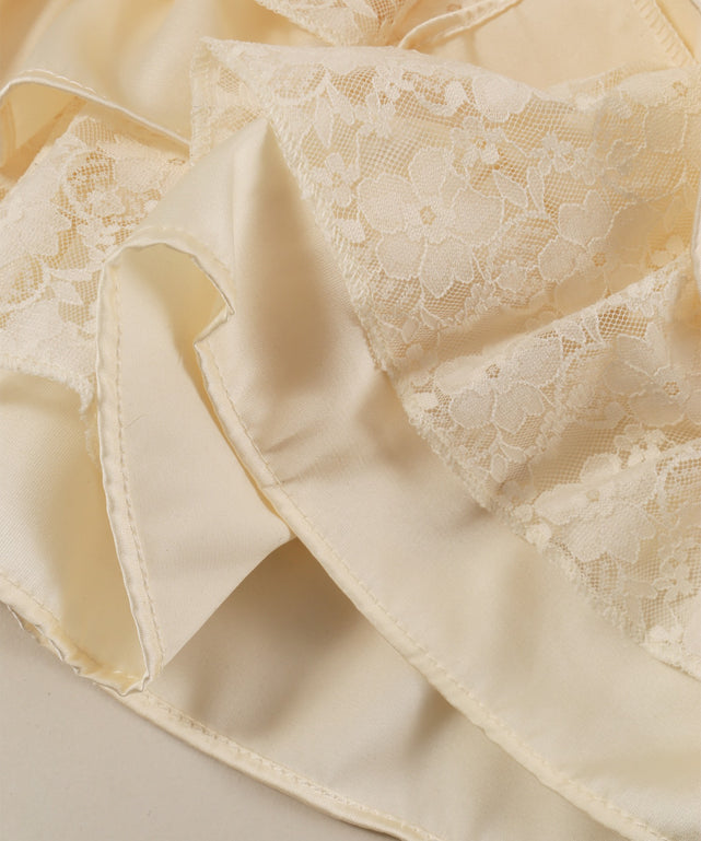 レースコンビフリルミニスカート