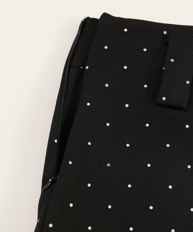 ベルトツキドットスカートパンツ