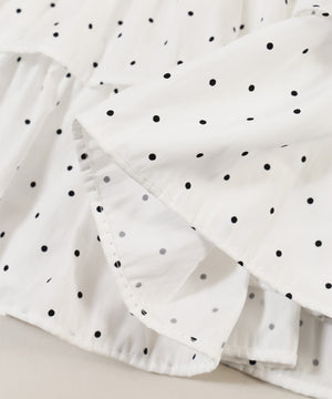 ドット2段フリルミニスカート