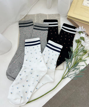 フラワーラインソックス