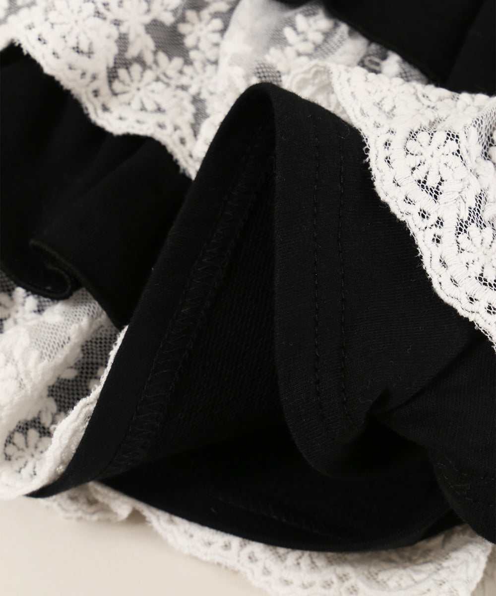 ミニフリルスウェットショートパンツ