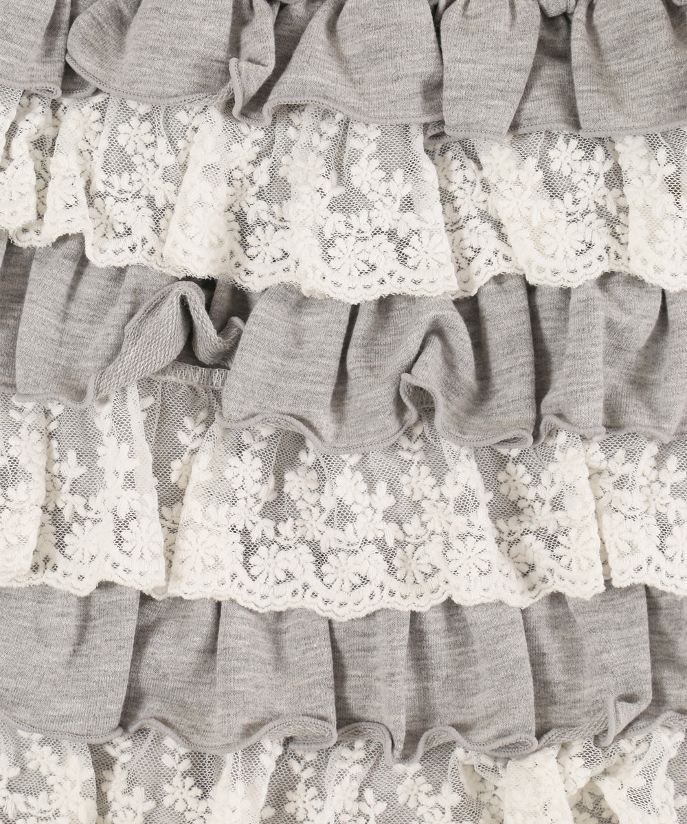 ミニフリルスウェットショートパンツ